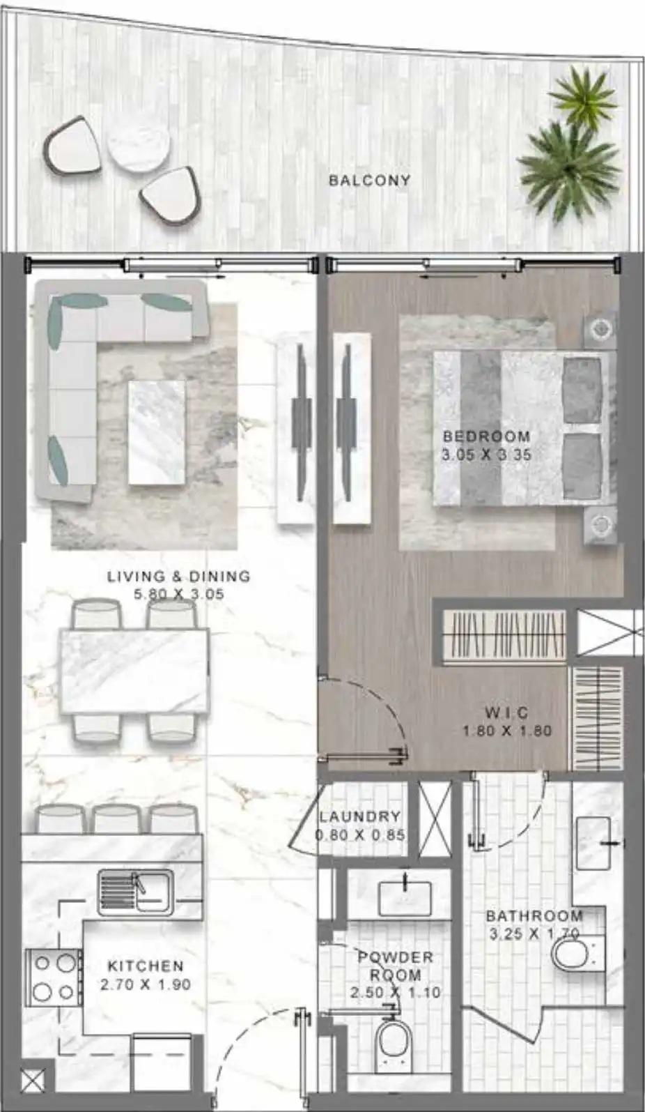 Floor Plans of DAMAC Riverside Views