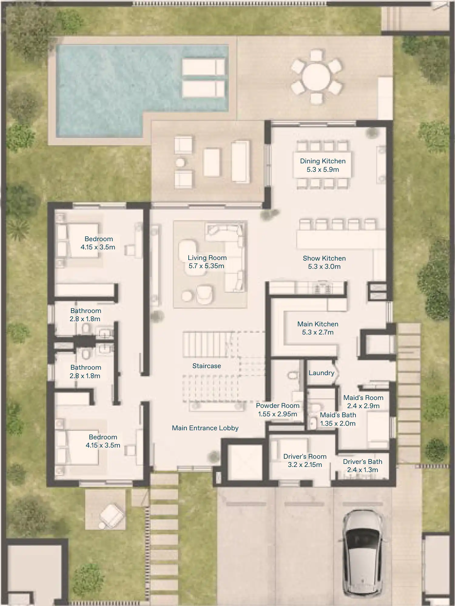 Floor Plans of Bayn by ORA