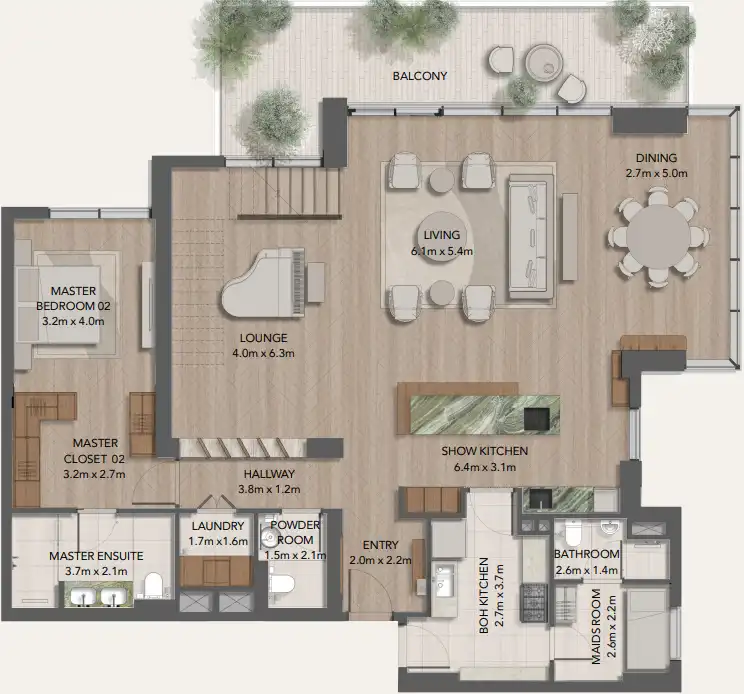 Floor Plans of Maravelle Residences at Ghaf Woods
