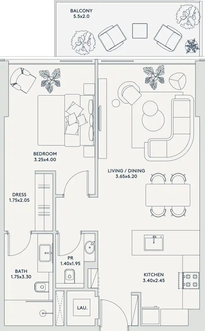 Floor Plans of Deyaar Rivage