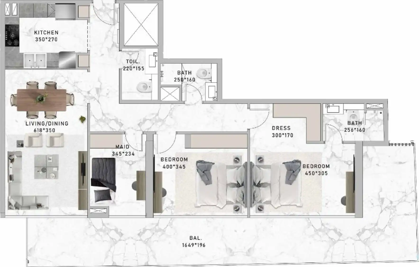 Floor Plans of Al Serh Residences 11