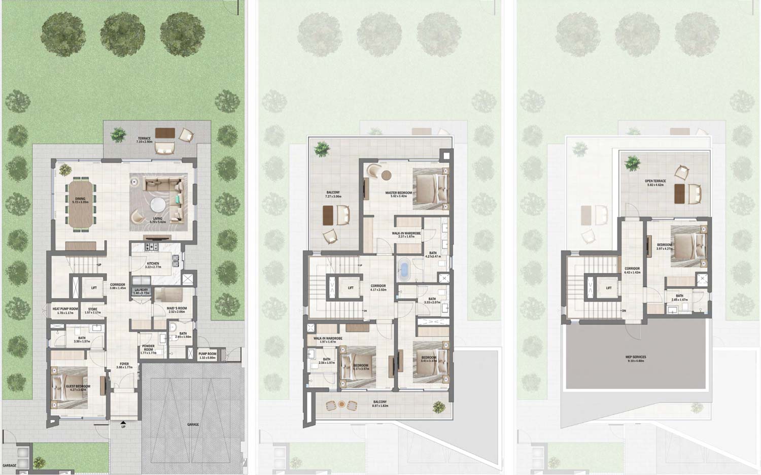 Floor Plans of Emaar South Golf Lane