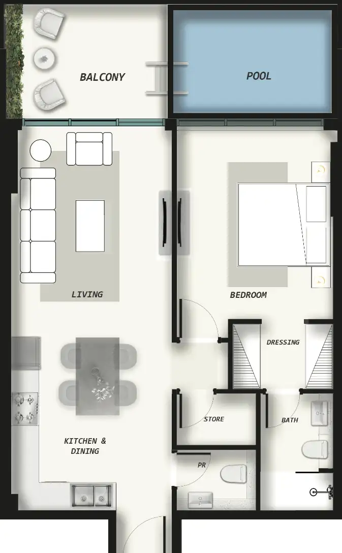 Floor Plans for Samana Avenue in Dubai