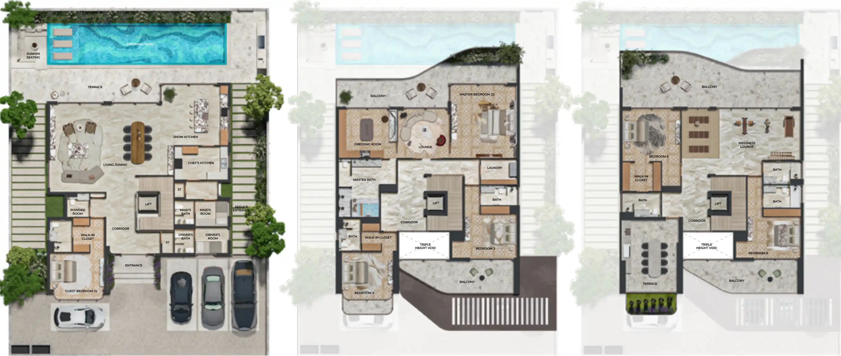 Floor Plans for Leos Knightsbridge 2 in Dubai