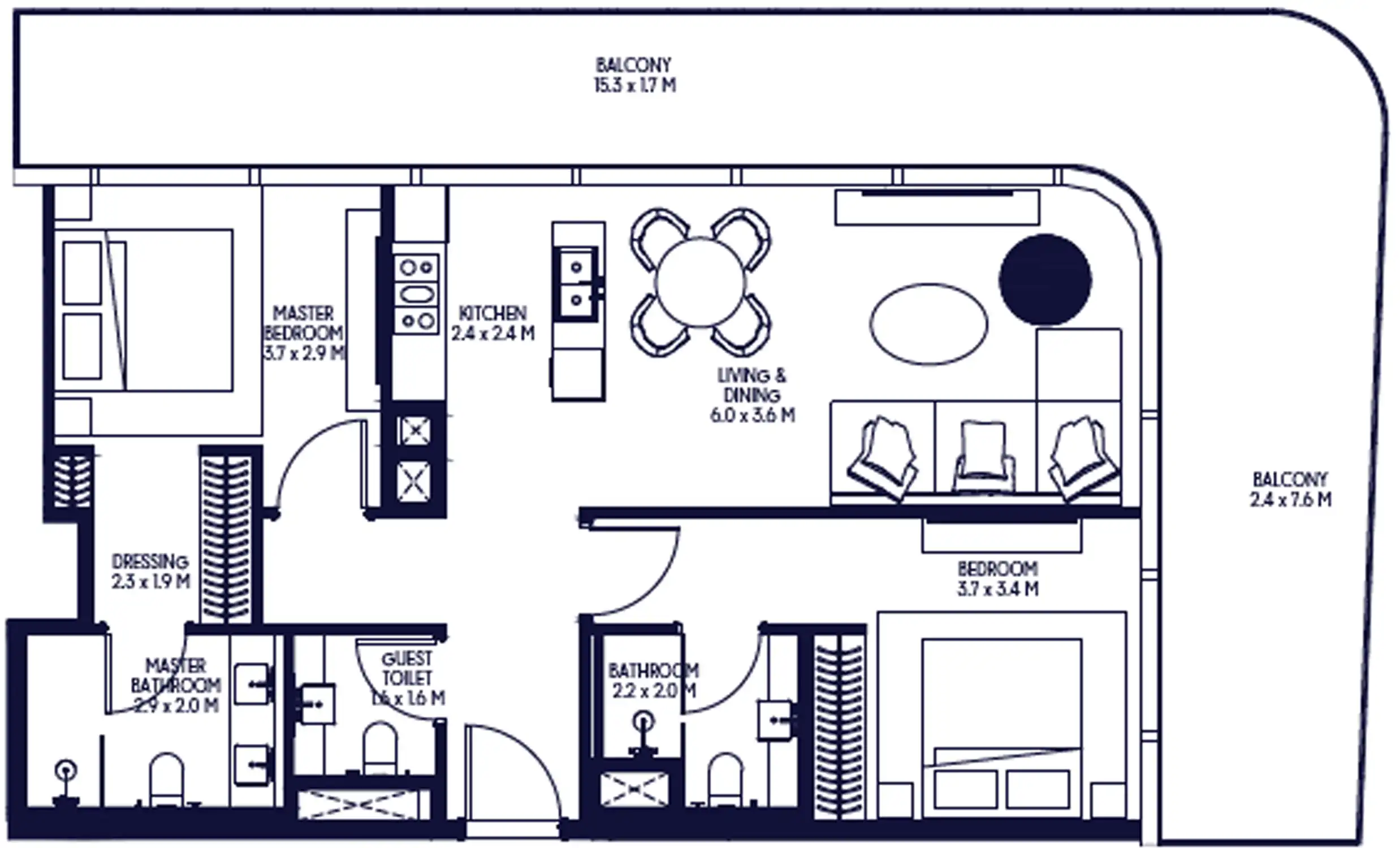 Floor Plans for Arada Inaura Hotels & Residences in Dubai