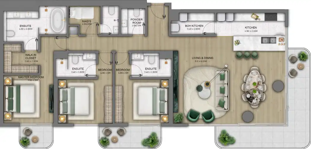 Floor Plans of Sensia by BEYOND