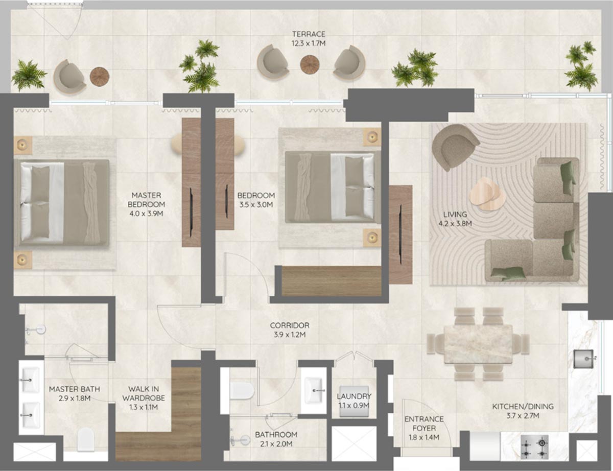 Floor Plans of The Berkeley Residences Dubai Hills Estate