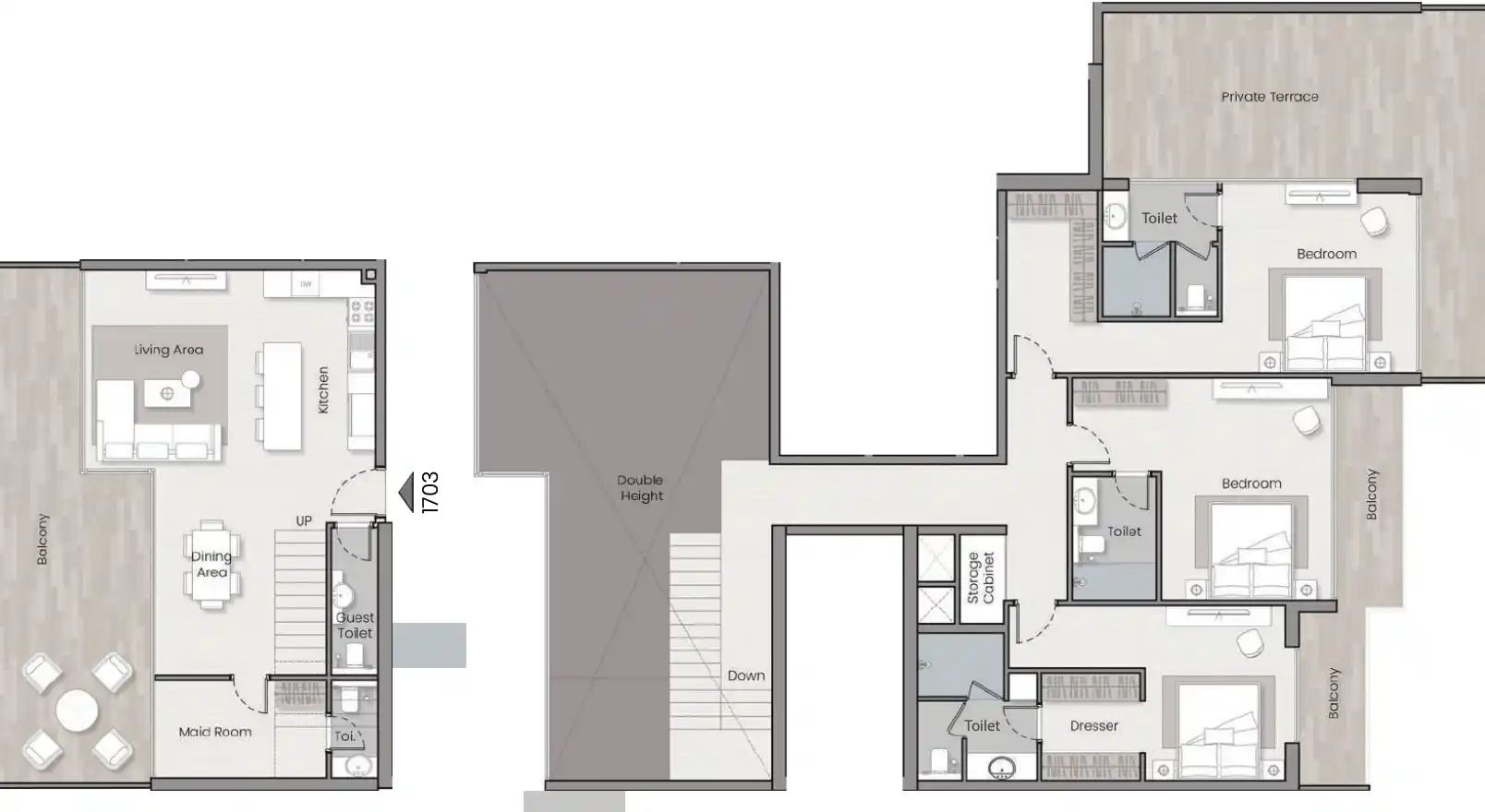 Floor Plans of Havelock Heights JVC