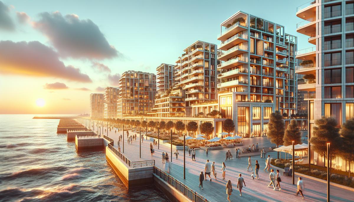 Лучшие жилые комплексы у моря в Батуми Жилой комплекс у моря в Батуми с видом на набережную