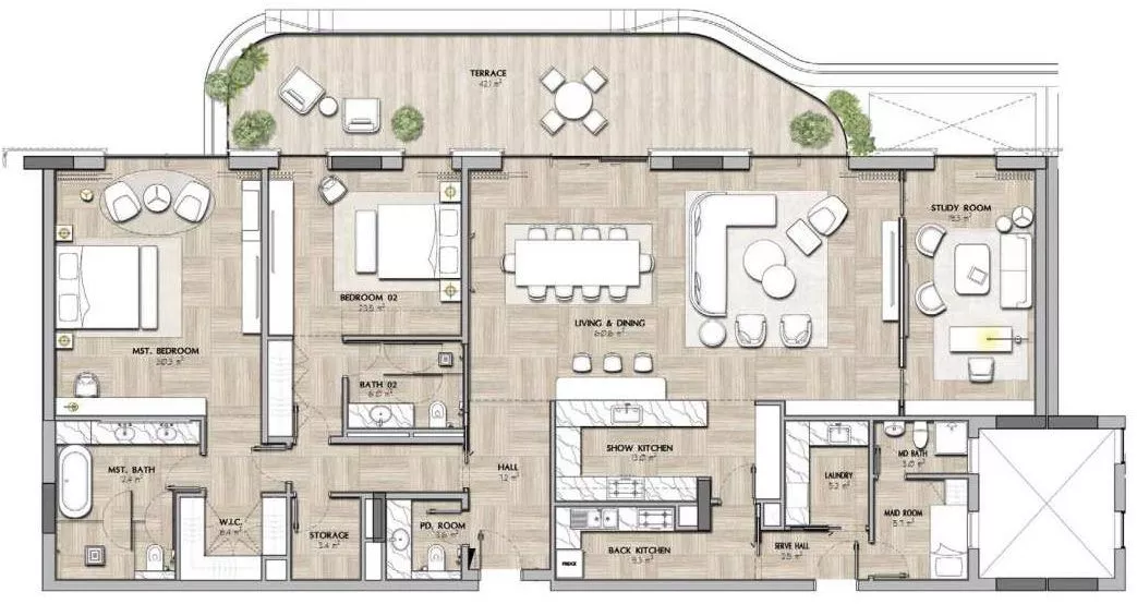 Floor Plans for IMKAN SHA Residences in Abu Dhabi