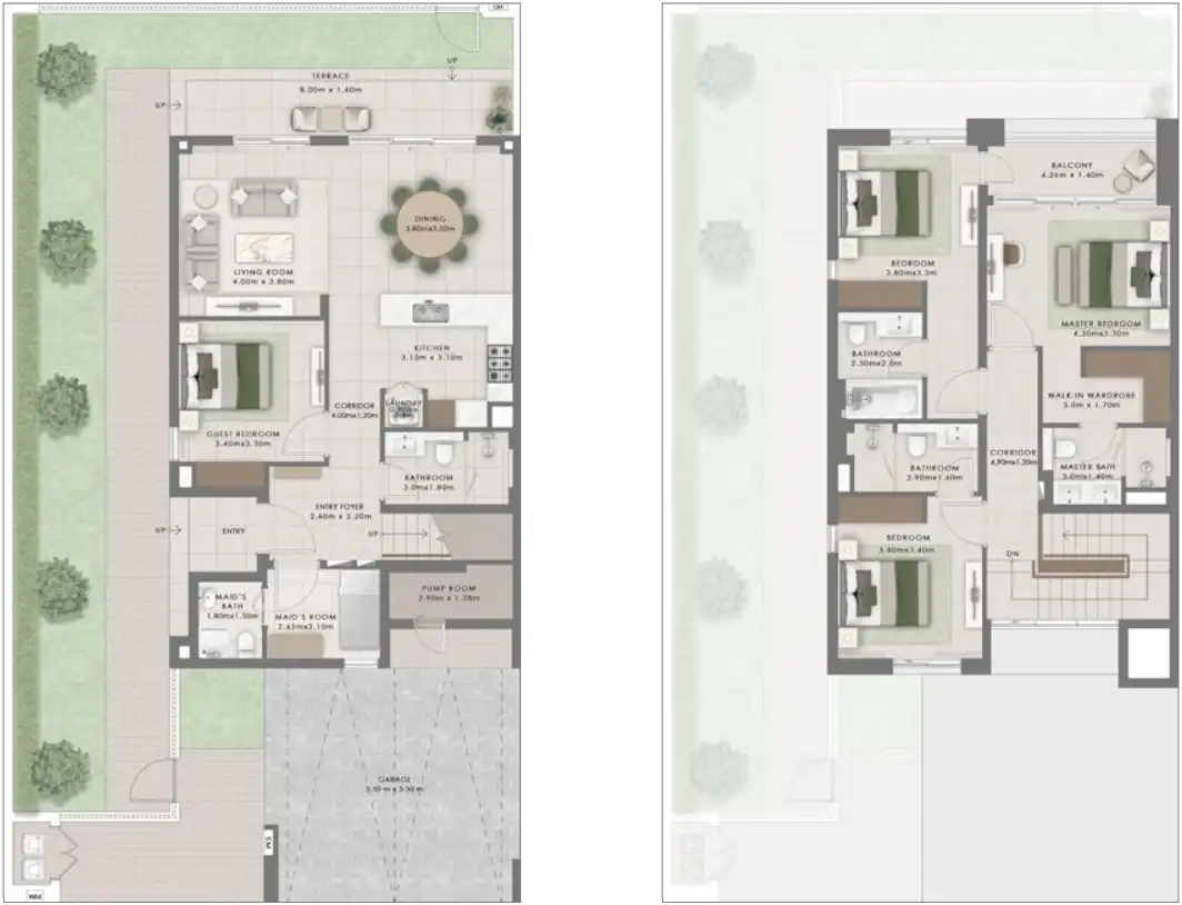 Floor Plans for Emaar Equiterra in Dubai