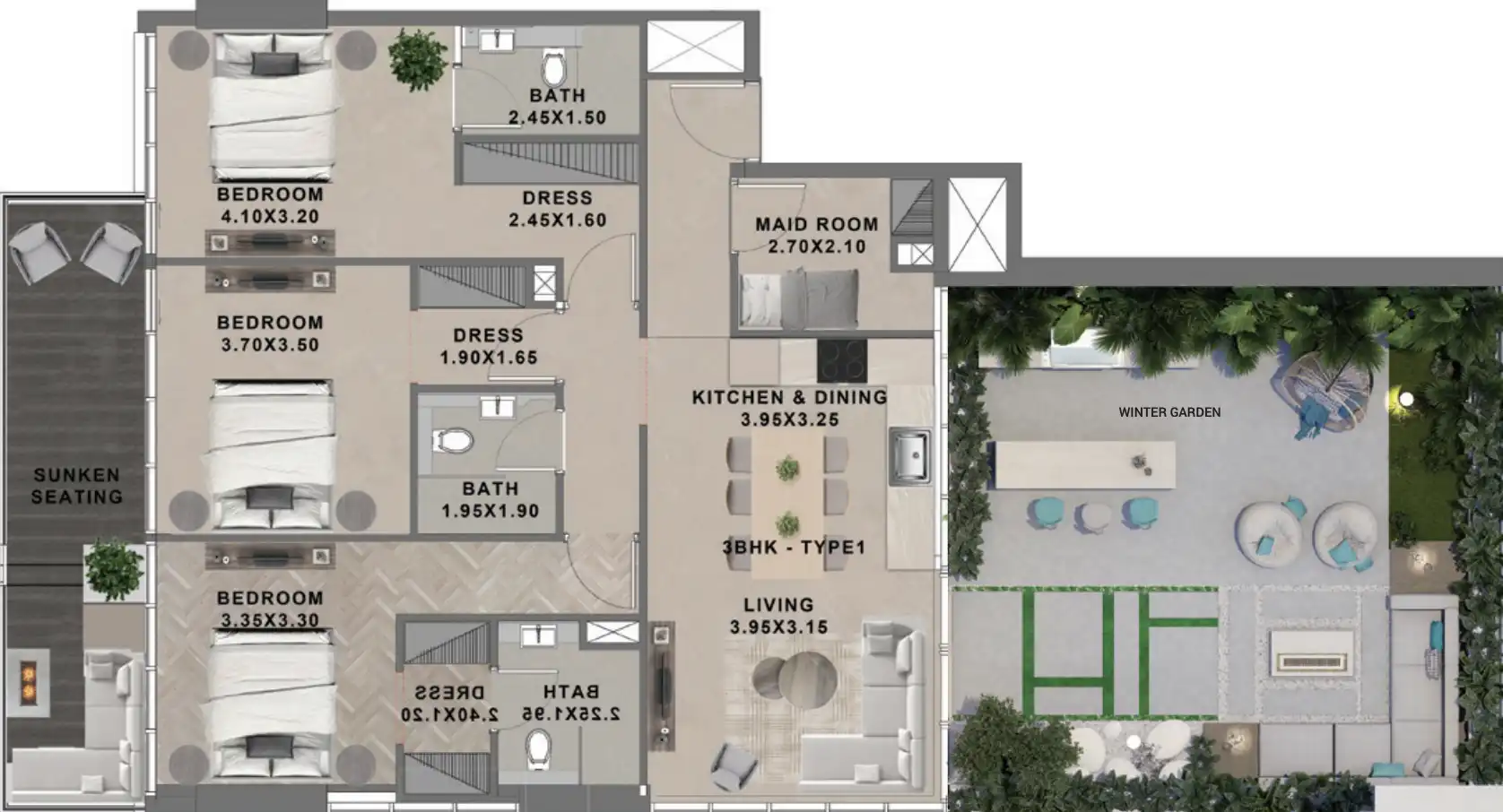 Floor Plans of Reef 999