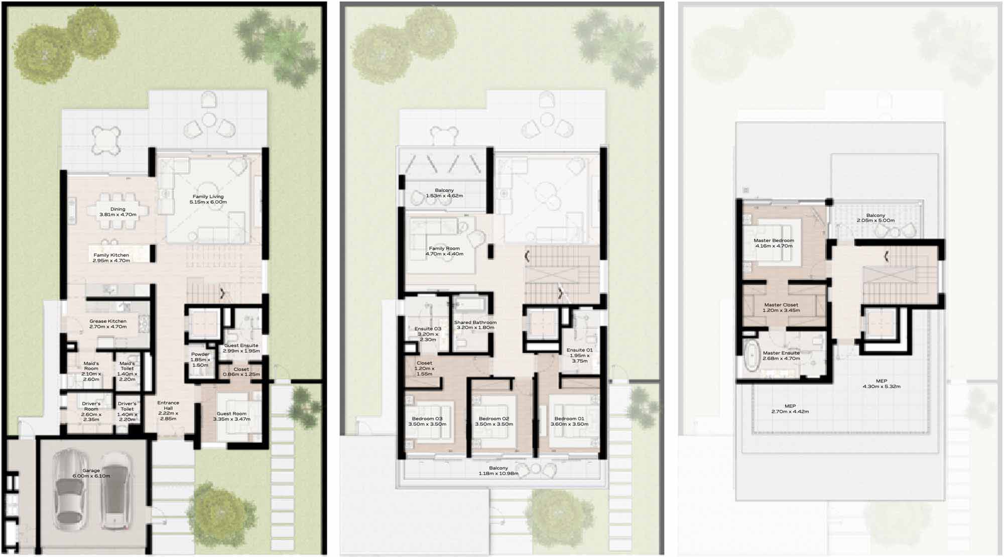 Floor Plans of Meraas Nad Al Sheba Gardens