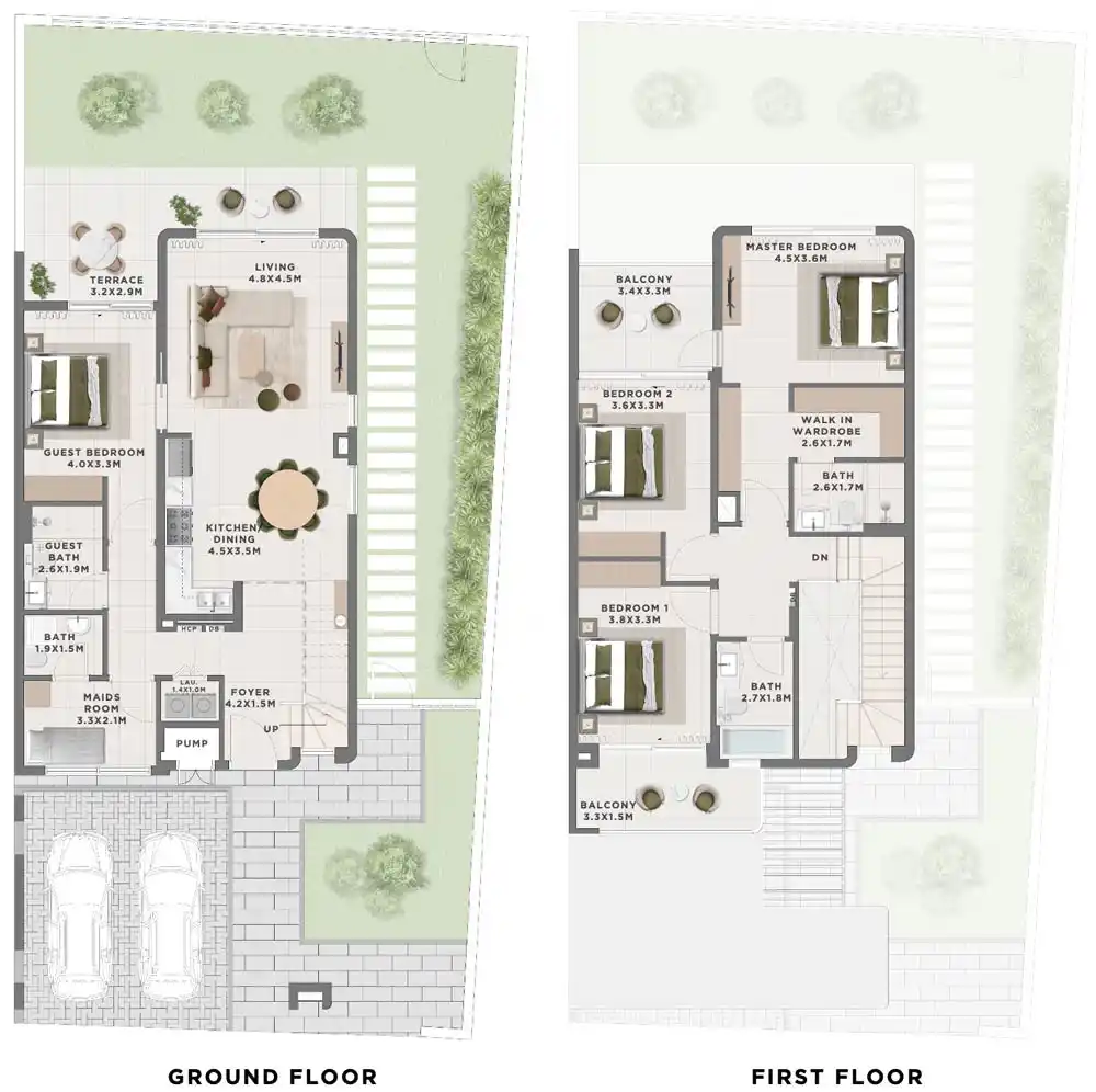 Floor Plans for Emaar Alana at The Valley in Dubai