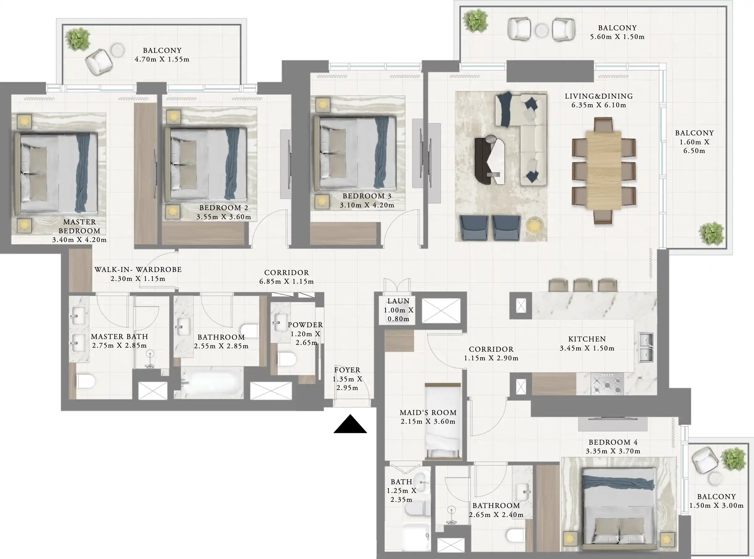 Floor Plans of Emaar Marina Cove