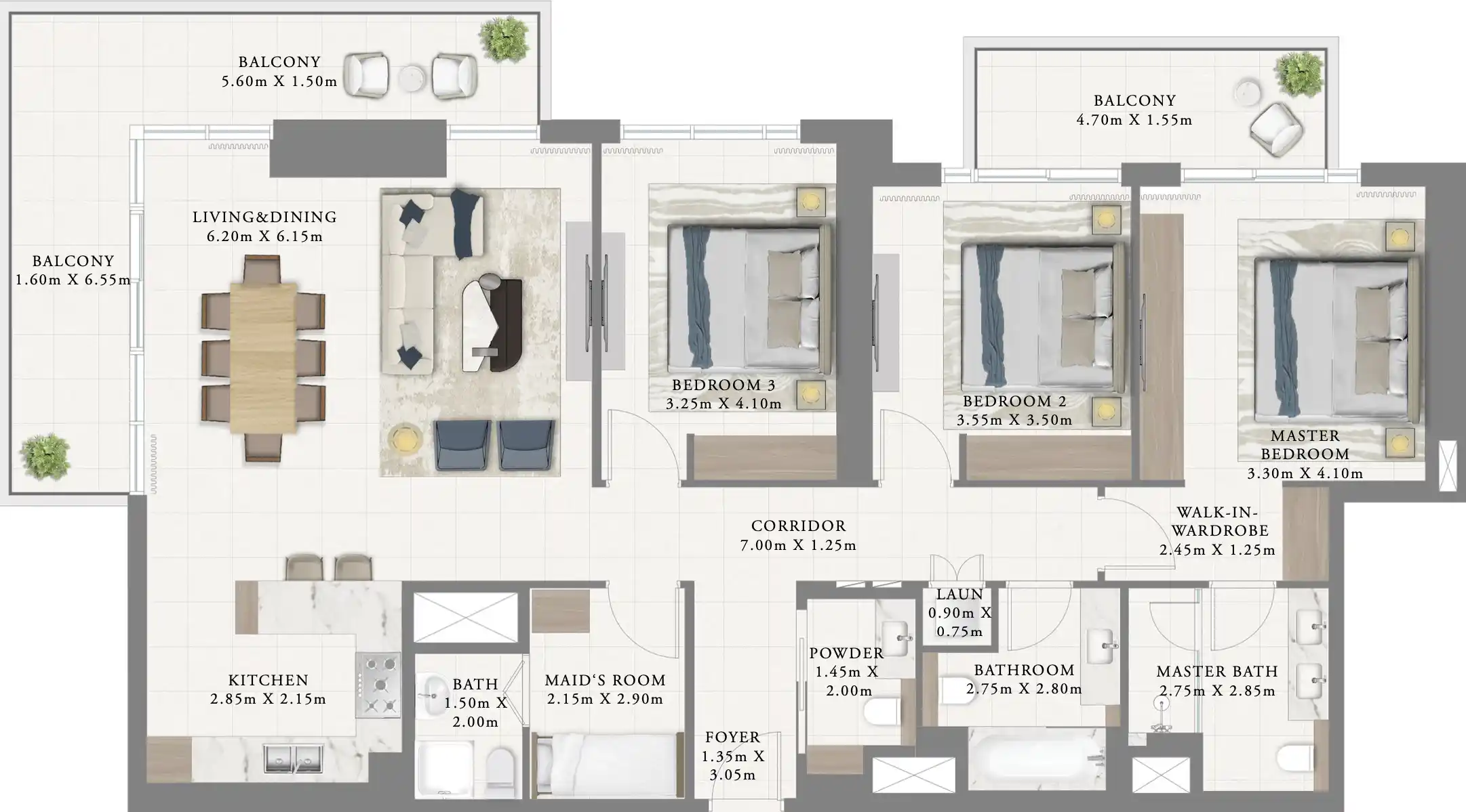 Floor Plans of Emaar Marina Cove