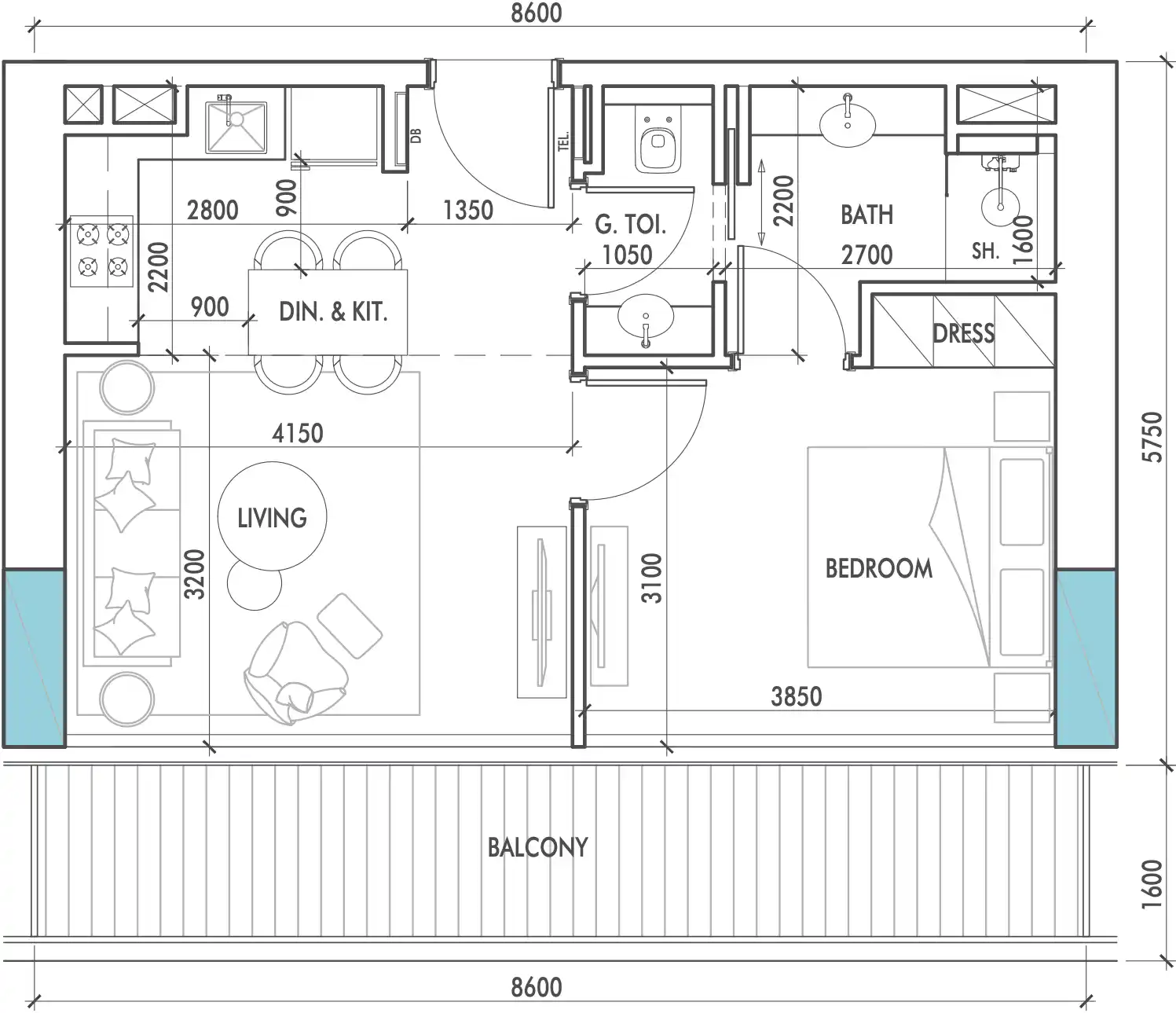 Floor Plans of The Waterway by Prestige One