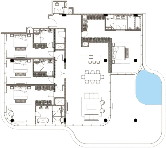 Floor Plans for Sensoria at FIVE Luxe JBR in Dubai