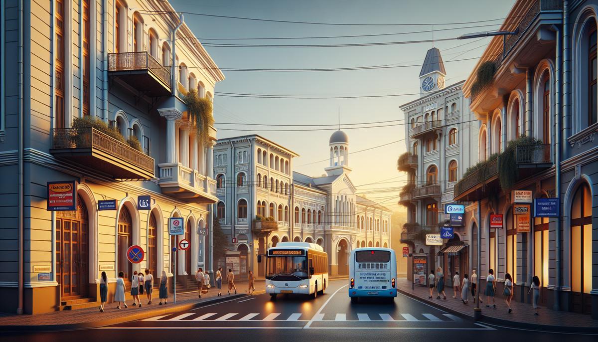 Школы, медицина, транспорт в центре Батуми: чек-лист инфраструктуры Центр Батуми: улица со школой и клиникой