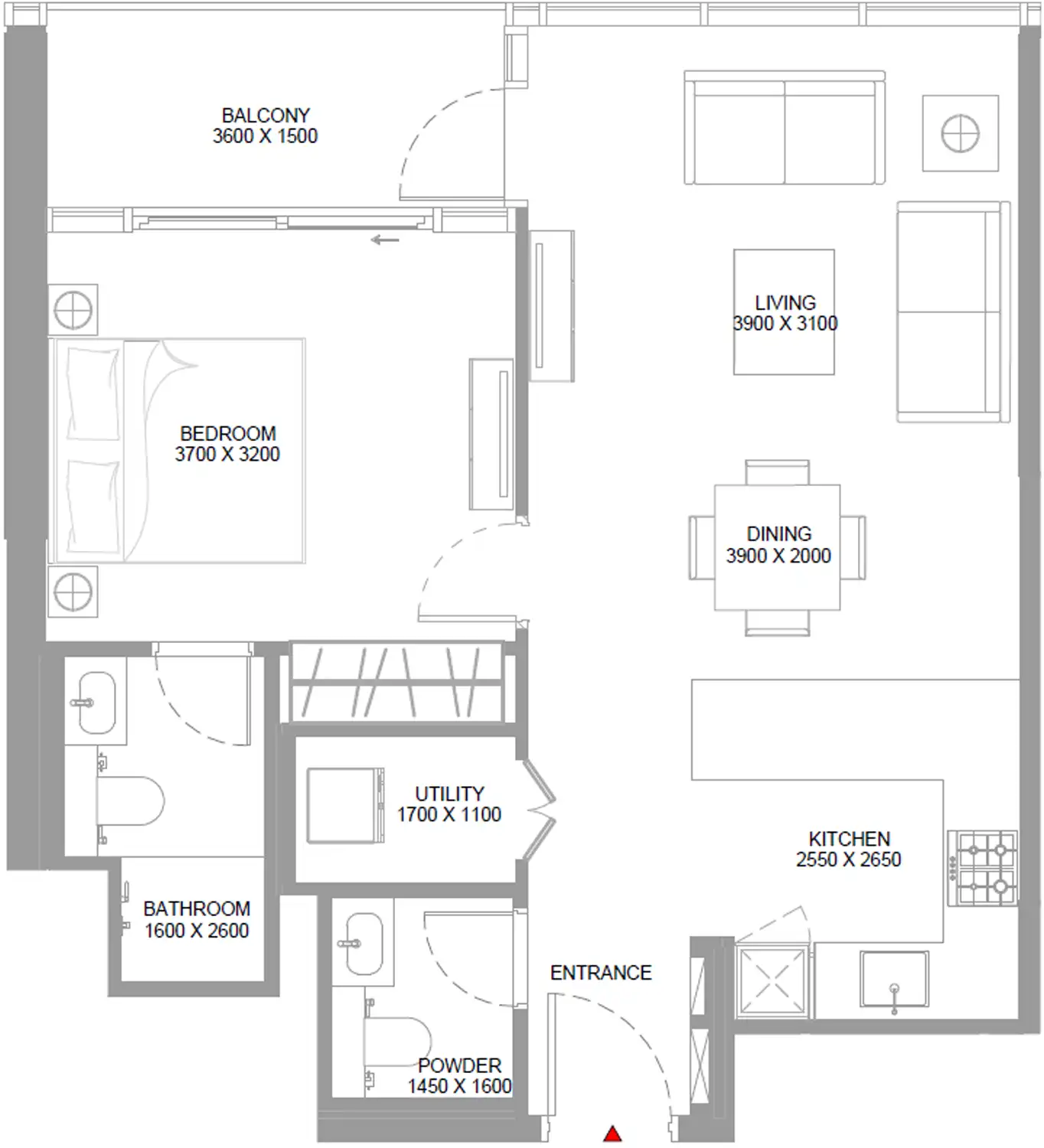 Планировка Sobha Capeside Marina Residences
