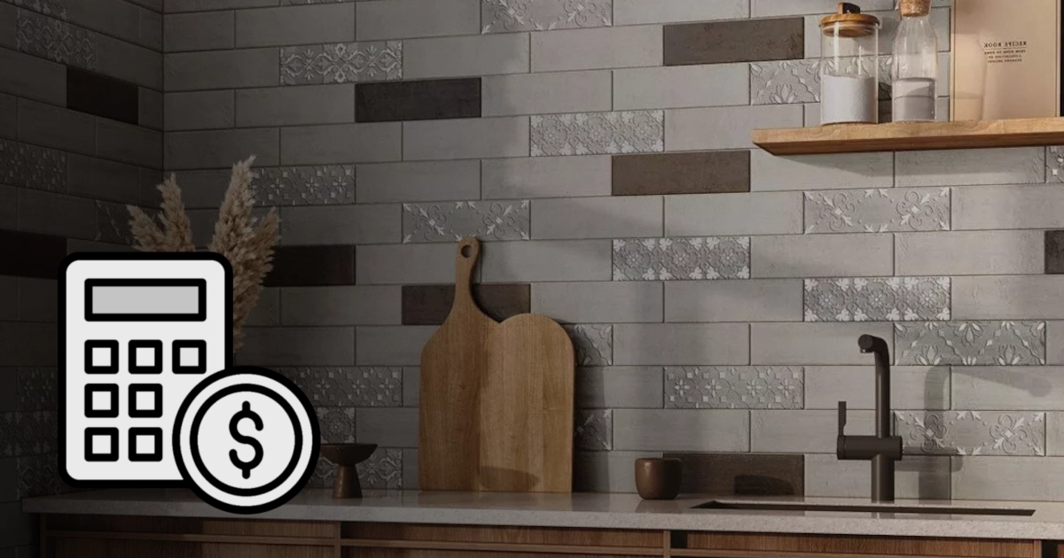 3D subway tiles on a kitchen splashback – modern and elegant wall tiling by Direct Tiling