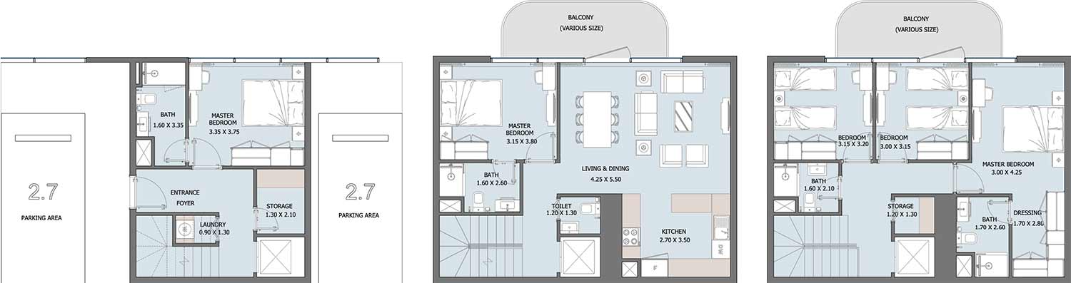 Floor Plans of Reportage Tower