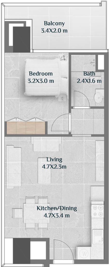 Floor Plans of Sky Hills Residences