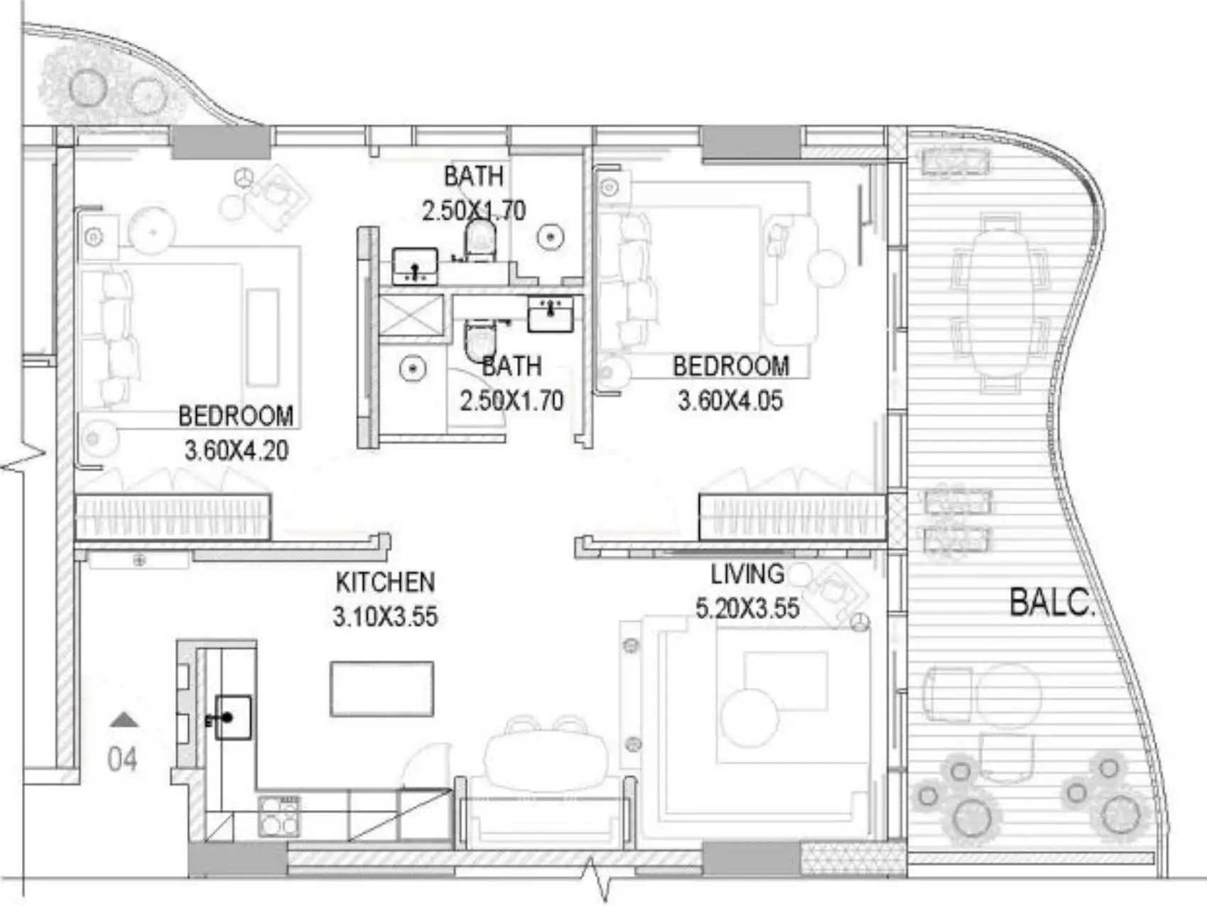 Floor Plans for The Pier Residence at Dubai Maritime City in Dubai