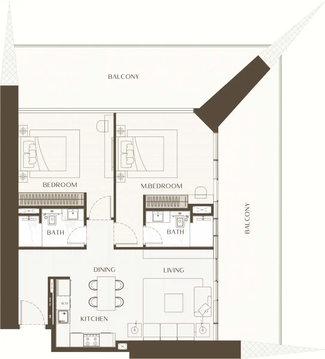 Floor Plans for One by Binghatti in Dubai