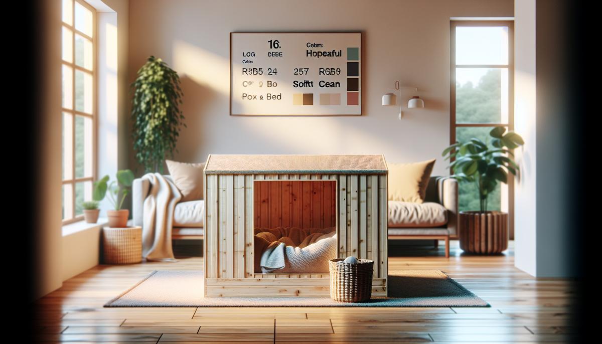 Пёс прячется в уютном укрытии дома