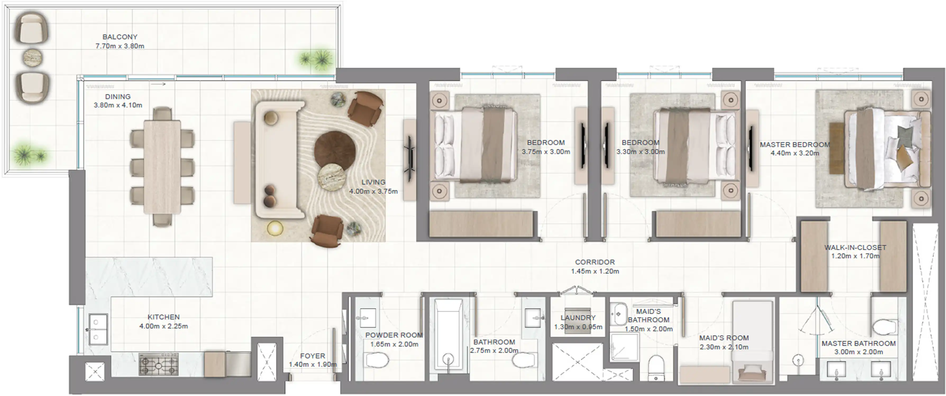 Планировка Golf Vale at Emaar South