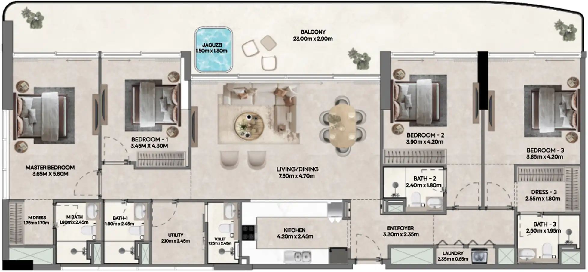 Floor Plans of Hermina by Casagrand