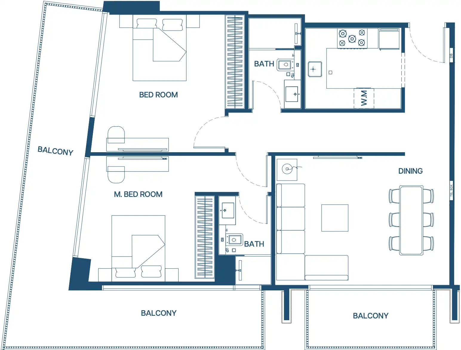 Floor Plans for Binghatti Aurora in Dubai