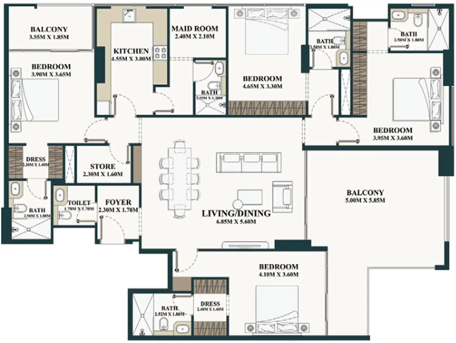 Floor Plans of Belle Vie by Zimaya