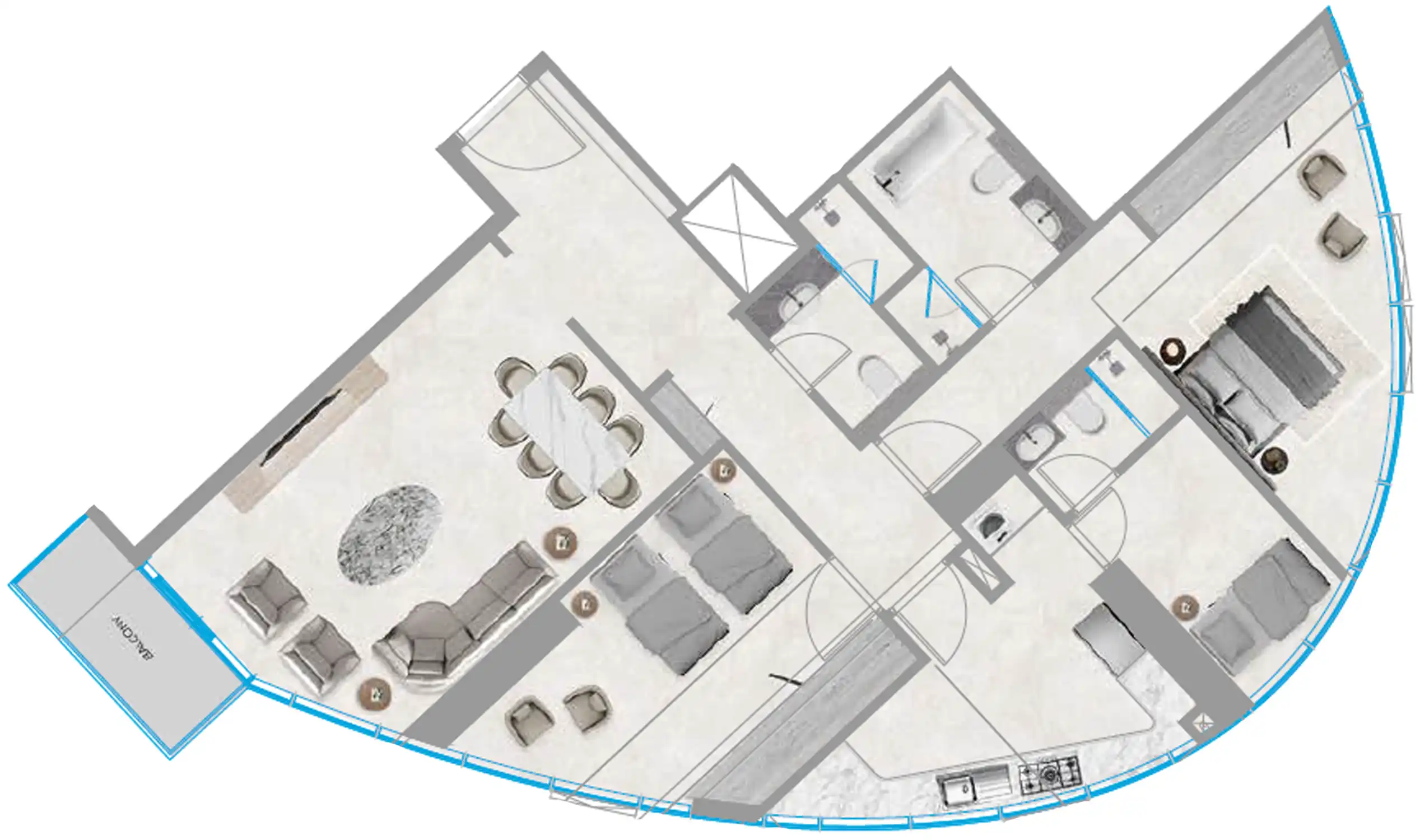 Планировка Orchid Towers