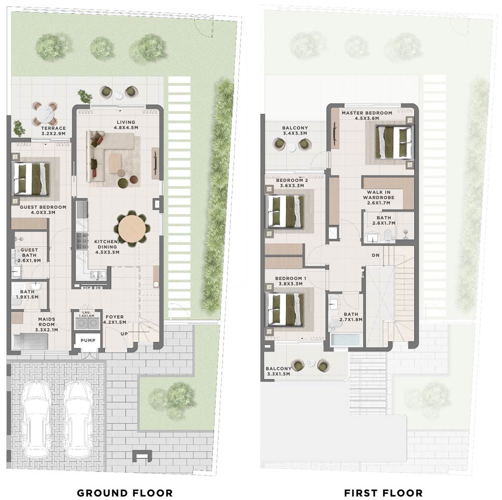 Floor Plans of Emaar Alana The Valley