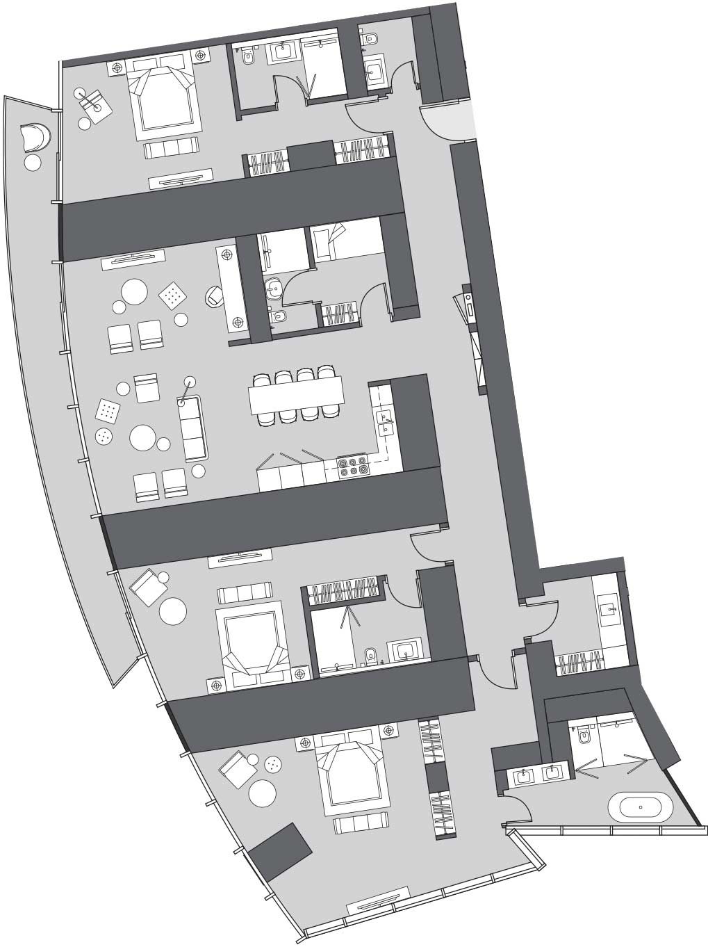 Floor Plans of Six Senses Residences Dubai Marina