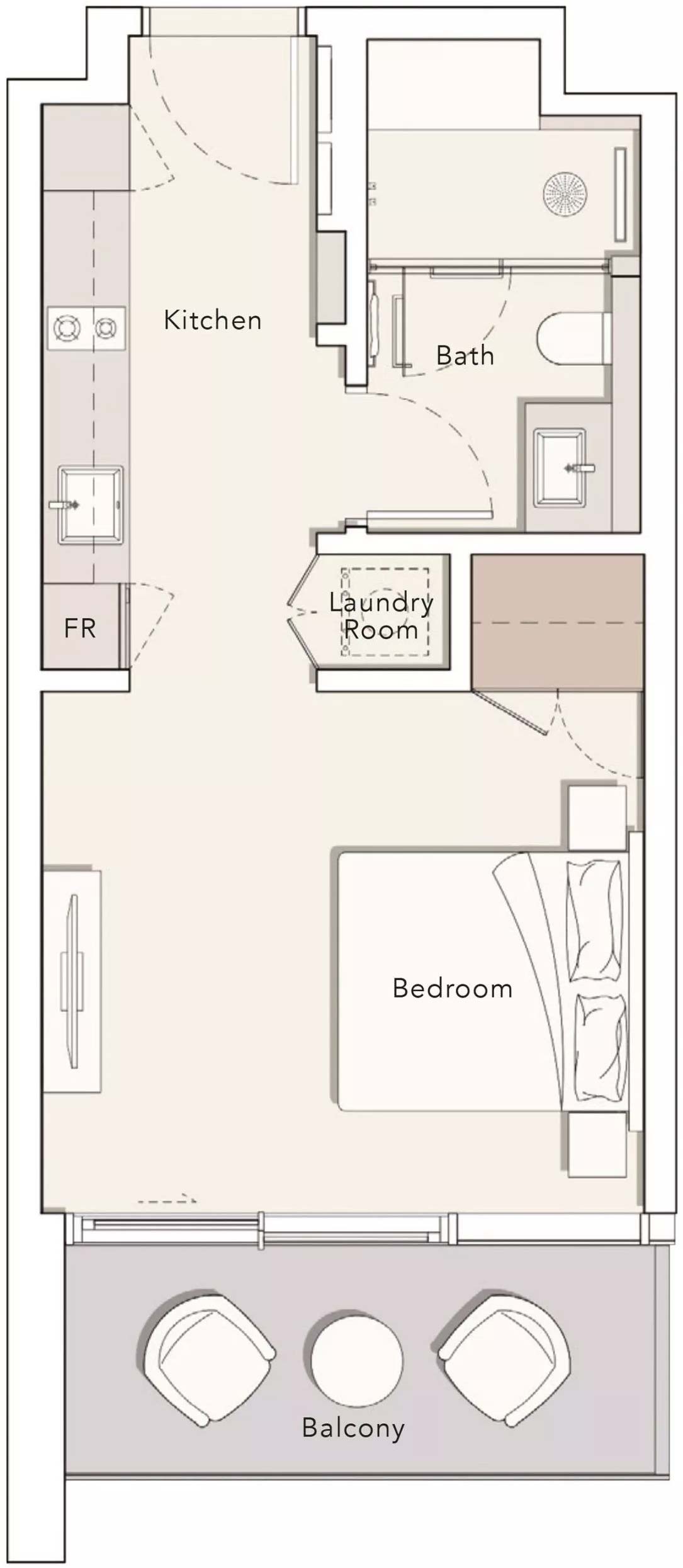 Floor Plans of Ellington One River Point