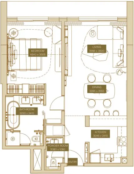 Floor Plans for Sofitel Residences Dubai Downtown in Dubai