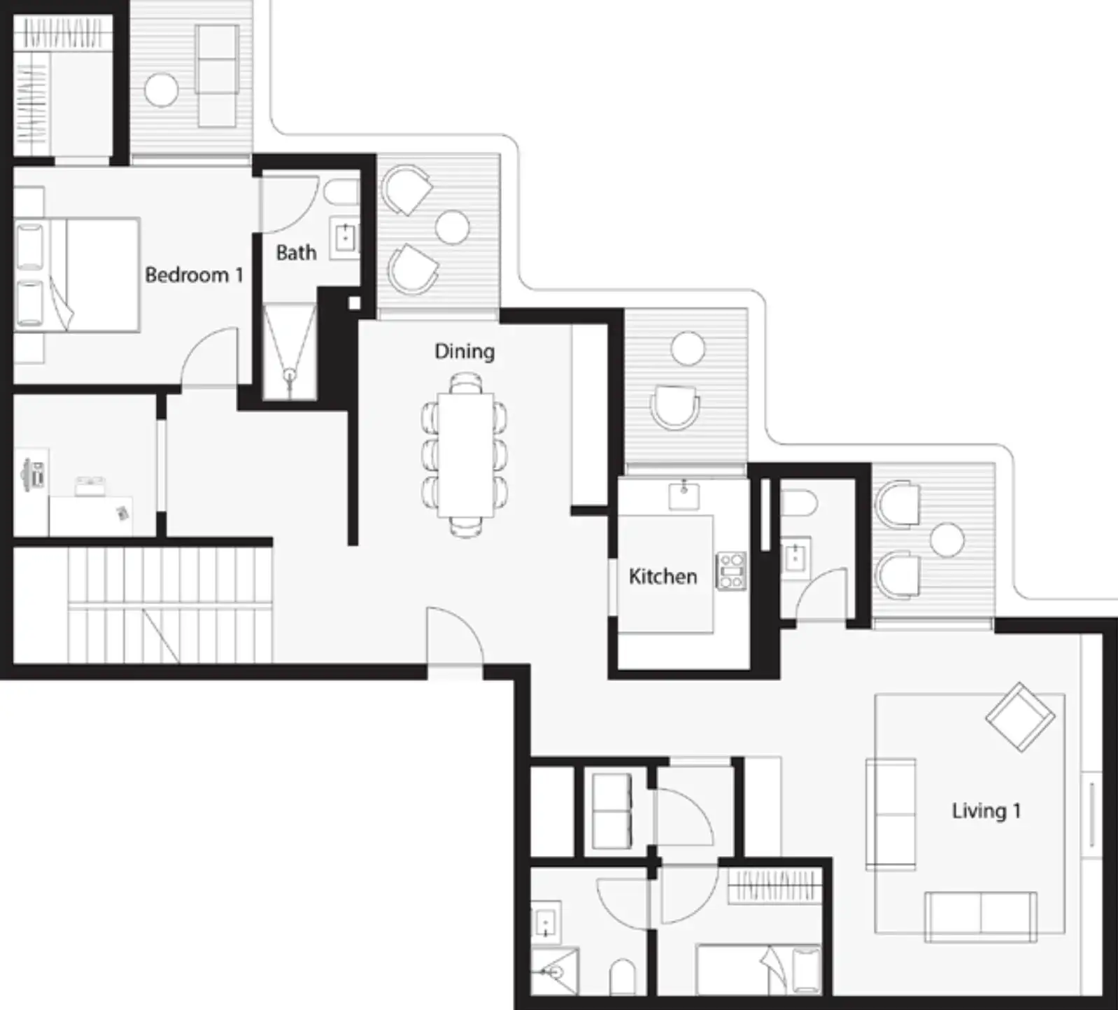 Floor Plans for Wasl One B Tower in Dubai