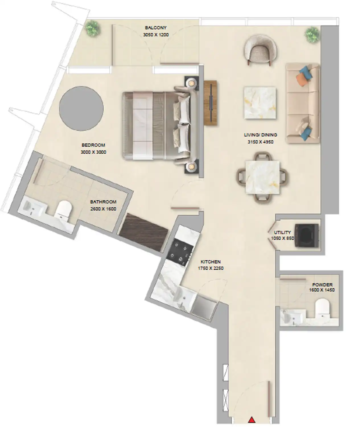 Floor Plans for Sobha Central The Pinnacle in Dubai