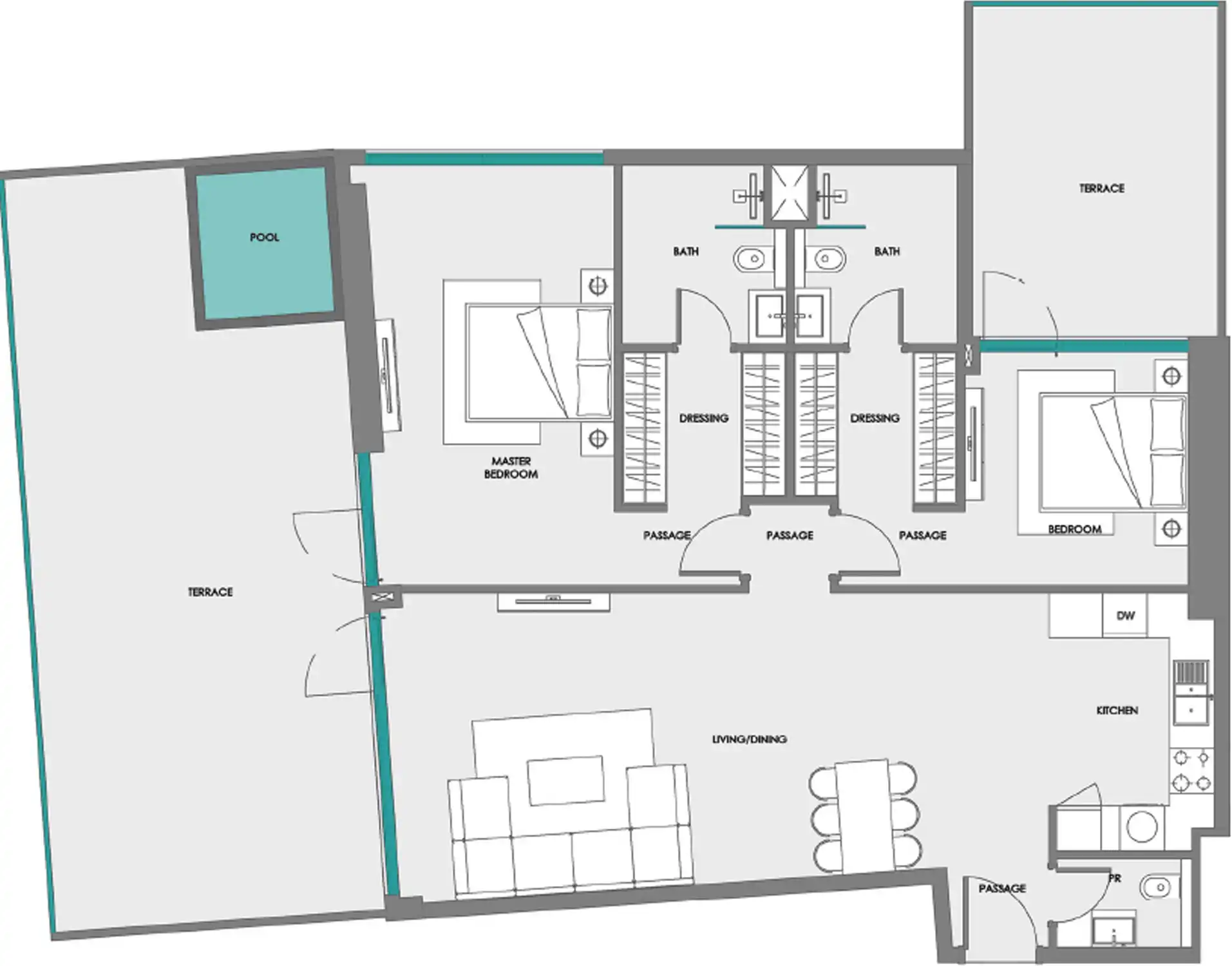 Планировки Samana Boulevard Heights