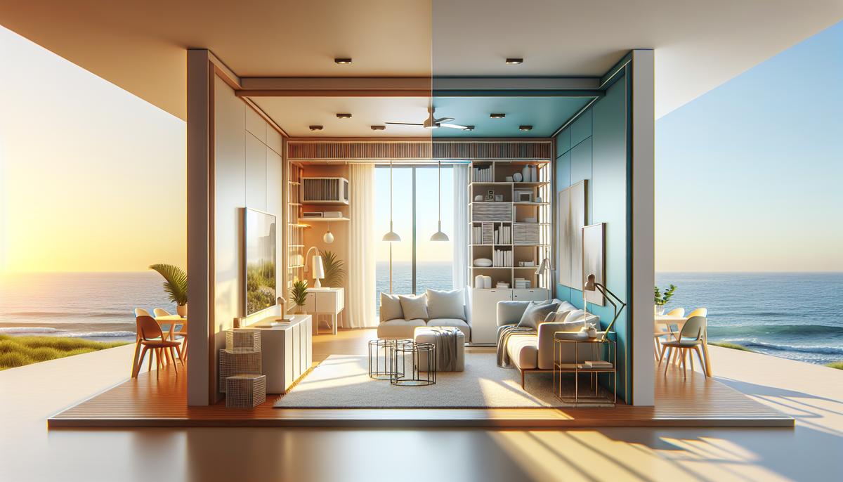 Что выгоднее: студия или однокомнатная квартира в Батуми Сравнение студии и однокомнатной квартиры в Батуми, интерьер и вид на море