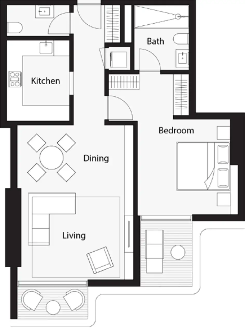 Floor Plans for Wasl One B Tower in Dubai