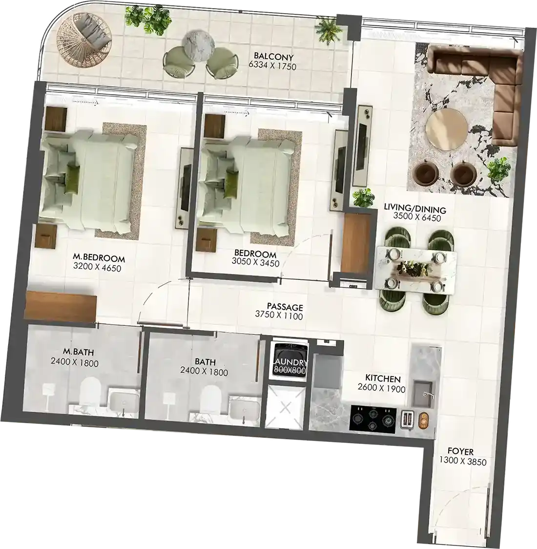 Floor Plans for Enchante by Grid in Dubai