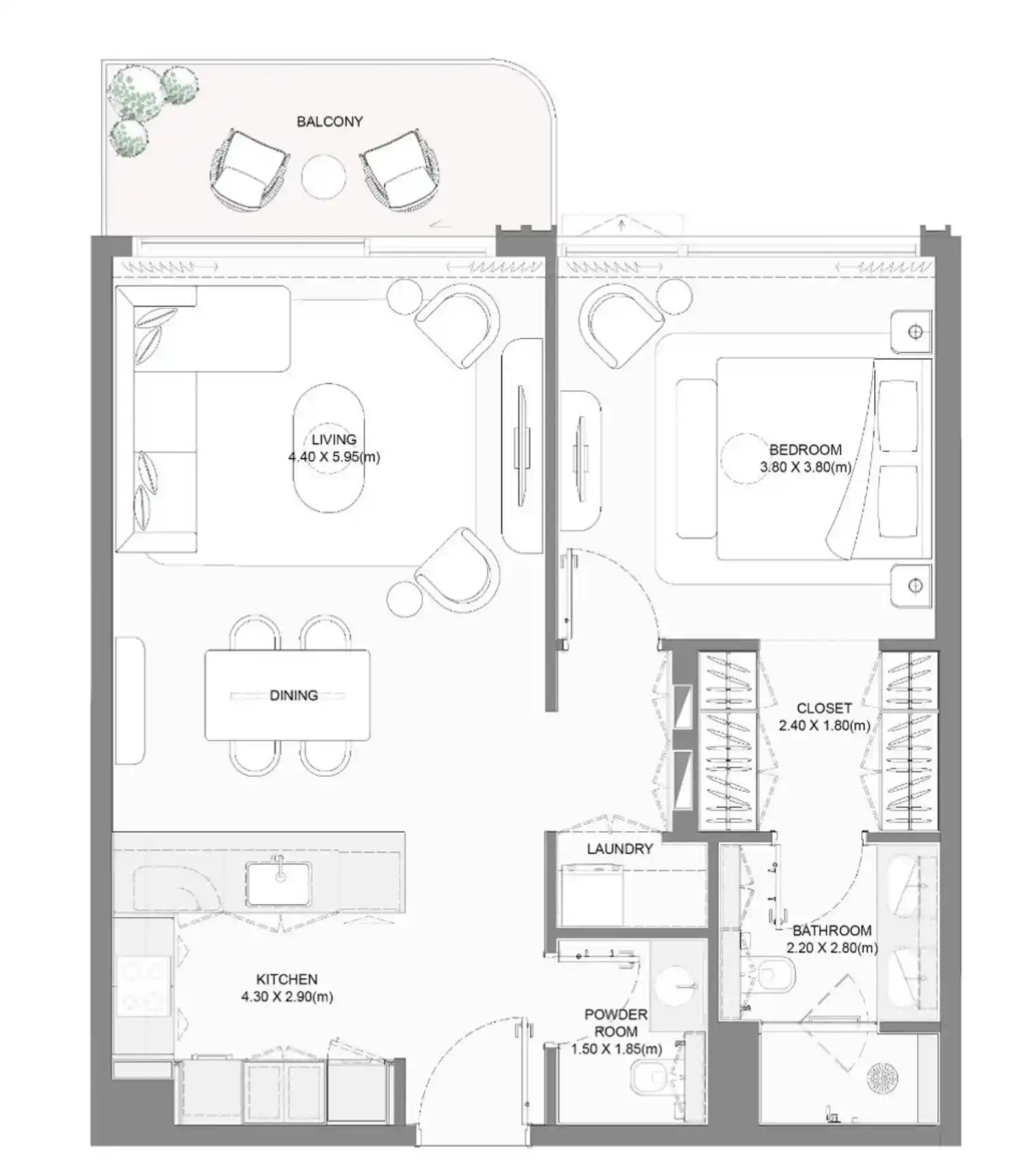 Планировки Nakheel Bay Grove Residences