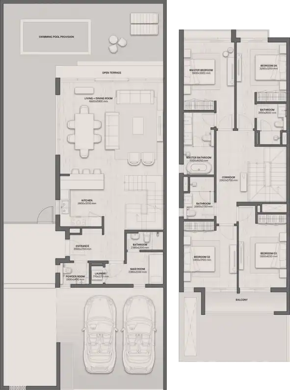 Floor Plans for DG Villas by DarGlobal in Dubai