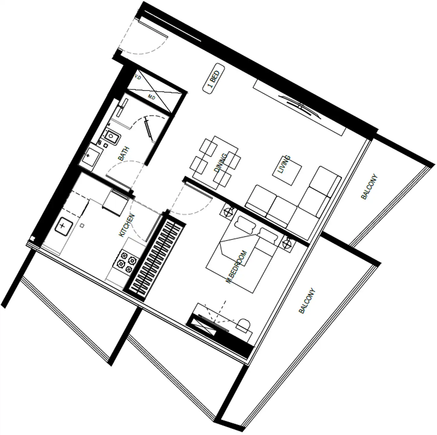 Floor Plans of Binghatti Hillcrest