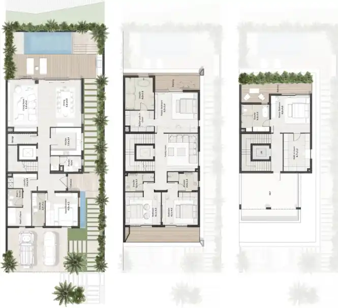 Floor Plans of Ajmal Makan AlThuraya Island