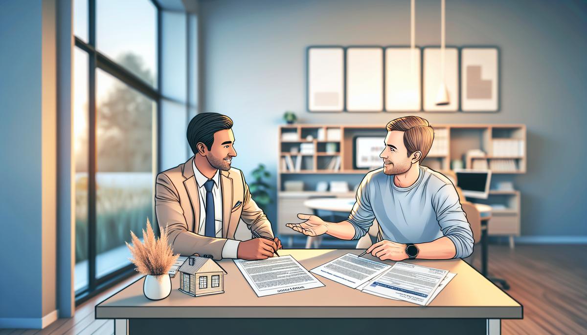 Как работает ипотека в Грузии для иностранных покупателей Иностранец обсуждает условия ипотеки с банковским менеджером в Грузии